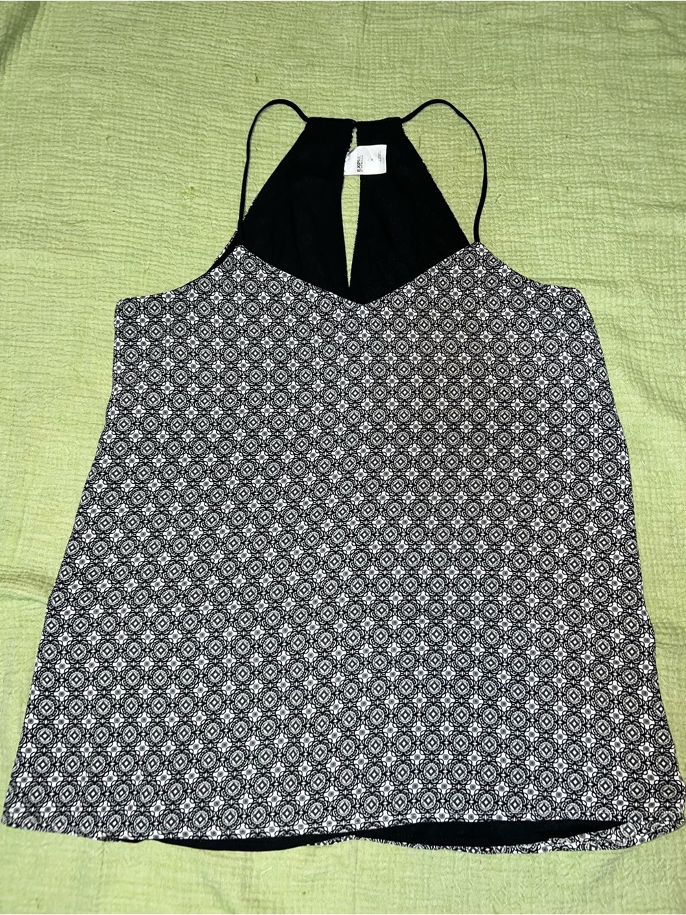 Black & White Patterned tank Top